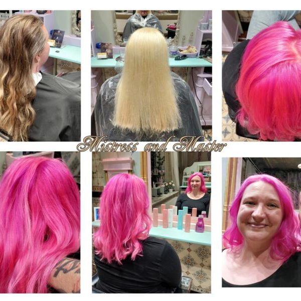 27.03.2025, Staino_Fuchsia_Pink, Model Kathi, Schaufenster_Bilderrahmen